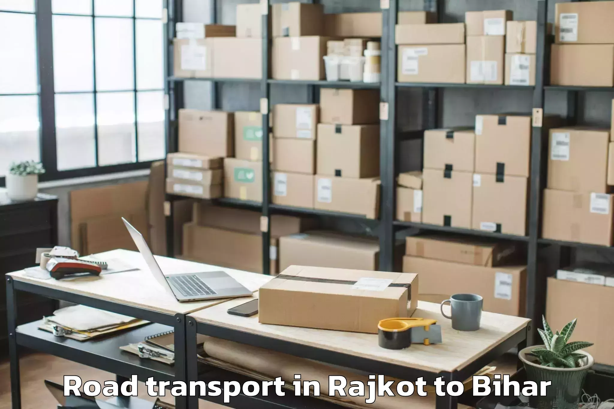 Top Rajkot to Valmiki Nagar Road Transport Available